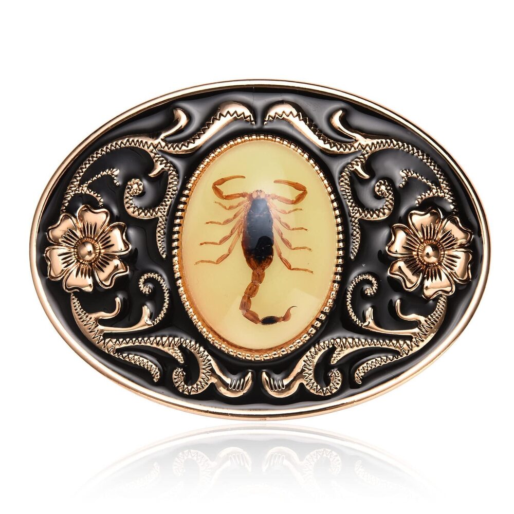 5235 Belt Buckle - Native American Cool Novelty 3D Scorpion Animal Belt